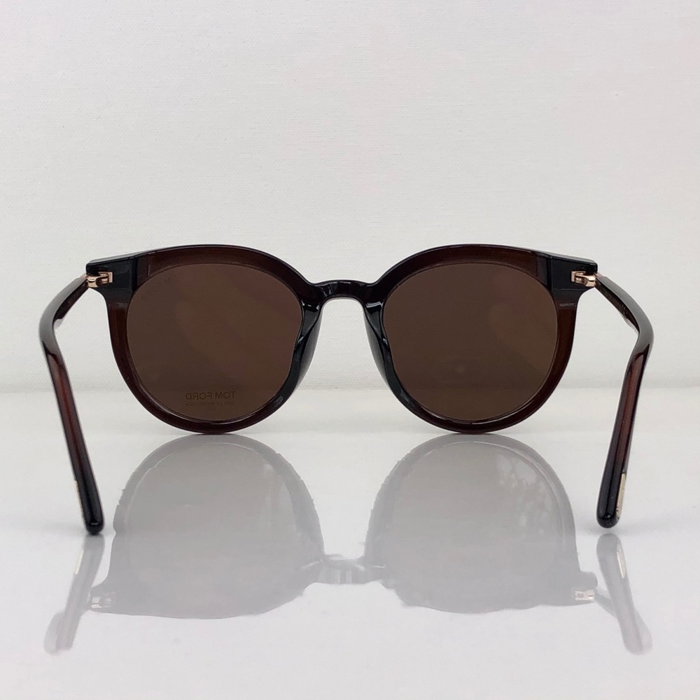 New TOM FORD Brown Rounded Sunglasses 807-K - Picture 8 of 16